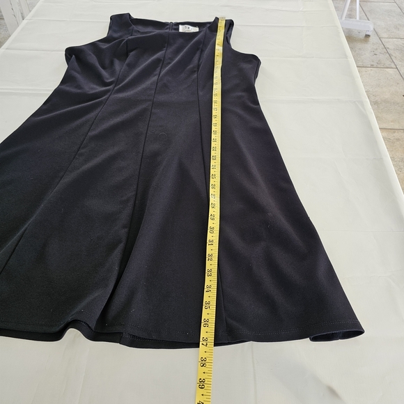 SD Collection Black Fit & Flare Dress 16 Minimalist, Classic, Modcore Style - Picture 7 of 10